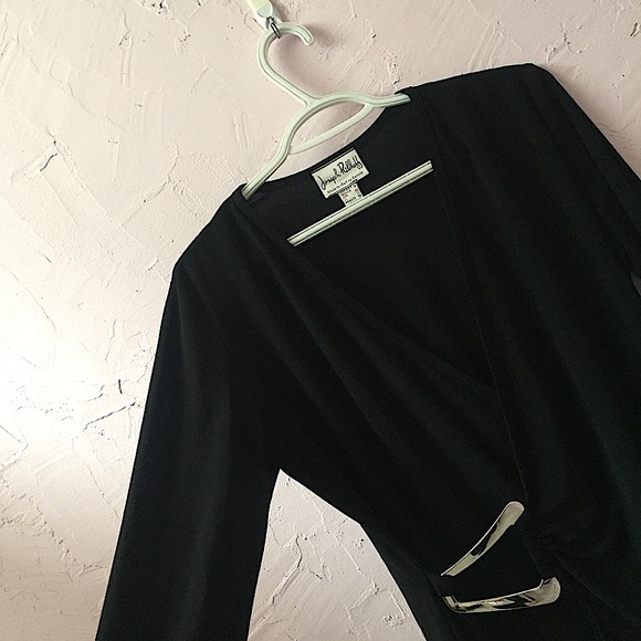 Joseph Ribkoff Avant Garde Metal Shard Blouse Art - Picture 4 of 8